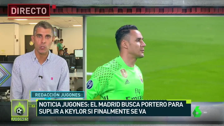 Zidane le dice a Keylor que su portero es Courtois