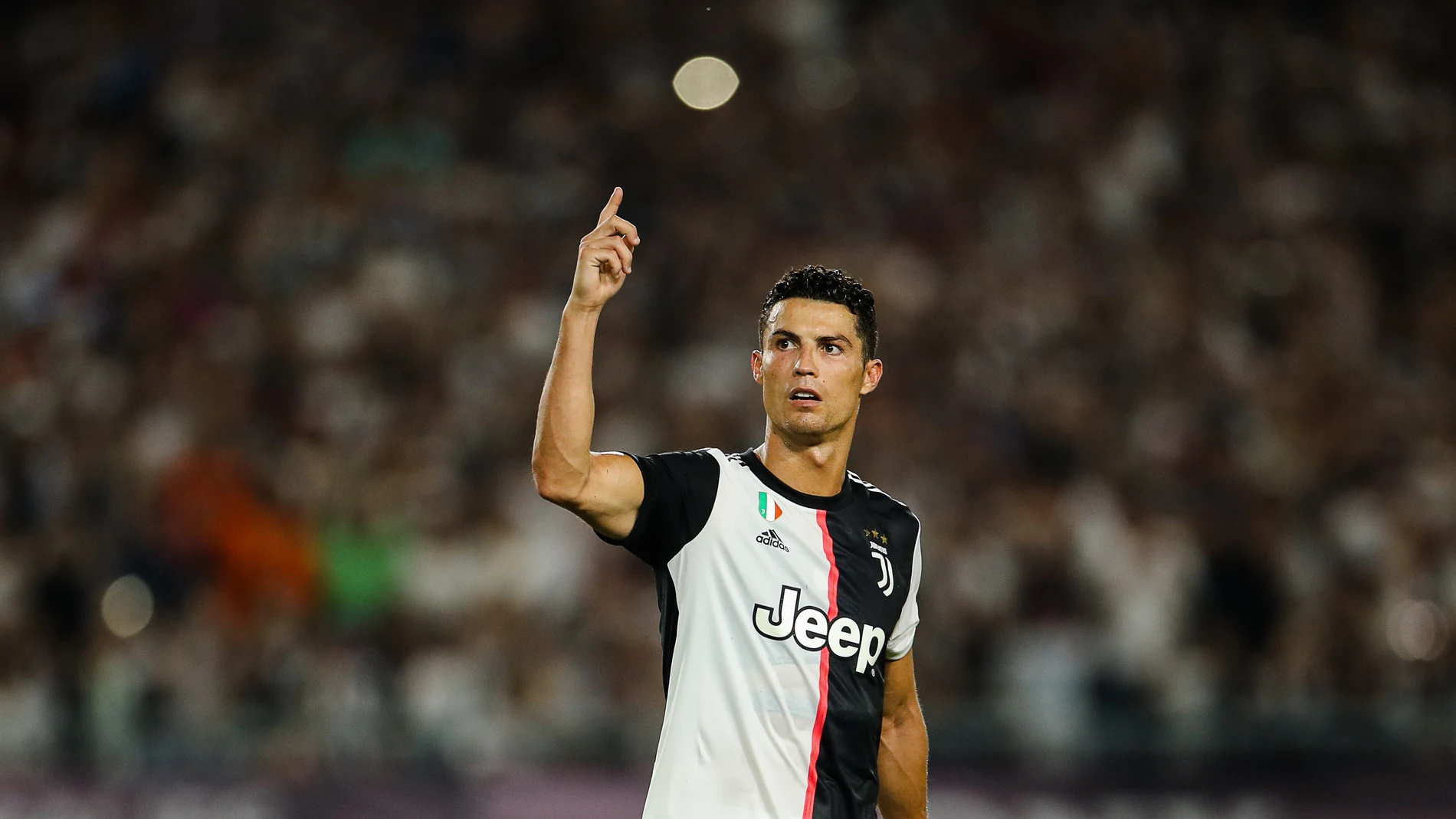 Cristiano Ronaldo en un partido con la Juventus