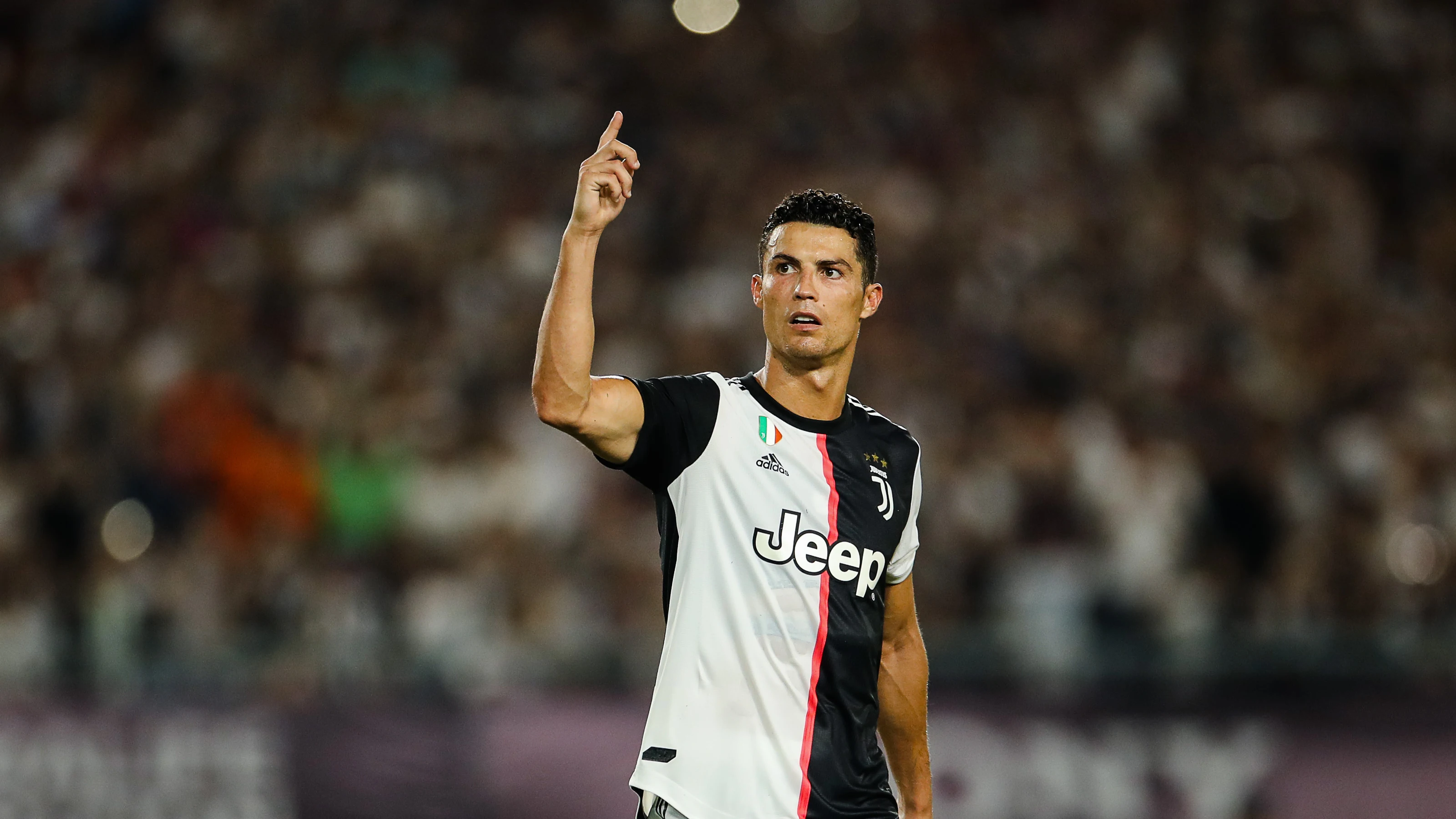 Cristiano Ronaldo en un partido con la Juventus