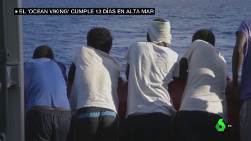 Migrantes en el Ocean Viking
