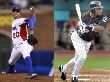Los exjugadores de béisbol Octavio Dotel y Luis Castillo Los exjugadores de béisbol Octavio Dotel y Luis Castillo