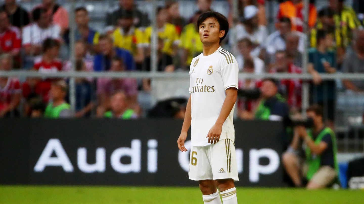 Kubo, durante un partido con el Real Madrid Kubo, durante un partido con el Real Madrid