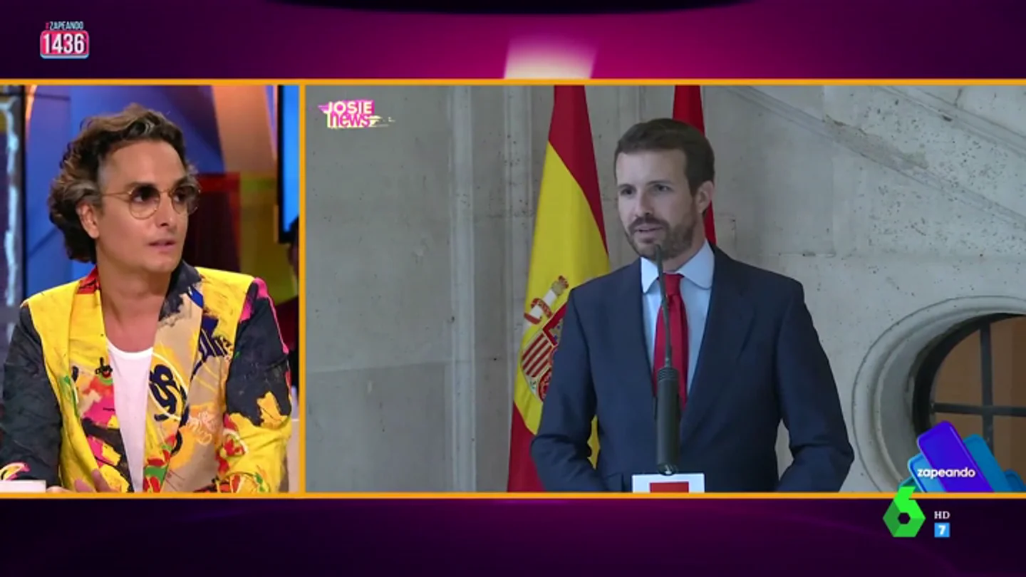 El consejo de Josie a Pablo Casado sobre su nuevo aspecto físico: "Si quieres dejarte barba, te tienes que informar" El consejo de Josie a Pablo Casado sobre su nuevo aspecto físico: "Si quieres dejarte barba, te tienes que informar"