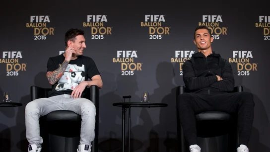 Leo Messi y Cristiano Ronaldo, en la gala del Balón de Oro Leo Messi y Cristiano Ronaldo, en la gala del Balón de Oro