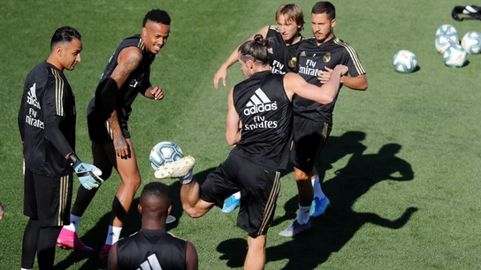 Imagen de un entrenamiento del Real Madrid en Valdebebas Imagen de un entrenamiento del Real Madrid en Valdebebas