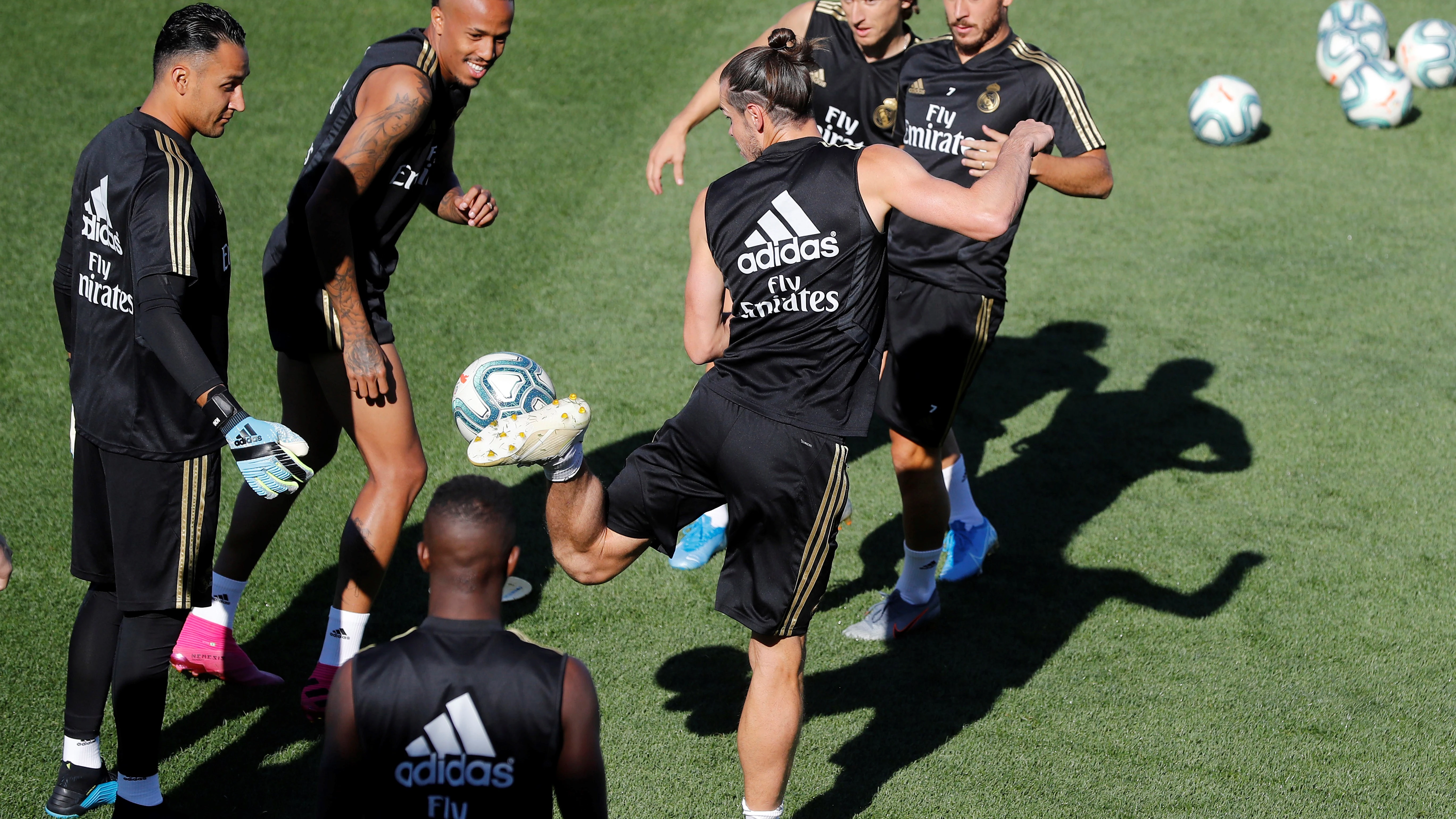 Imagen de un entrenamiento del Real Madrid en Valdebebas