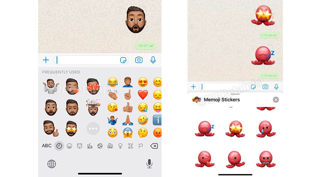 Memoji en WhatsApp