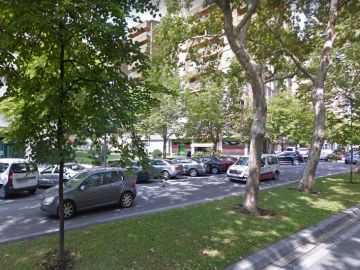 Calle Fuente del Hierro en Pamplona, Navarra Calle Fuente del Hierro en Pamplona, Navarra