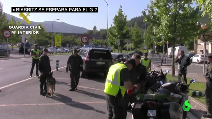 Controles policiales por tierra, mar y aire: así se blinda la ciudad francesa de Biarritz para la Cumbre del G7