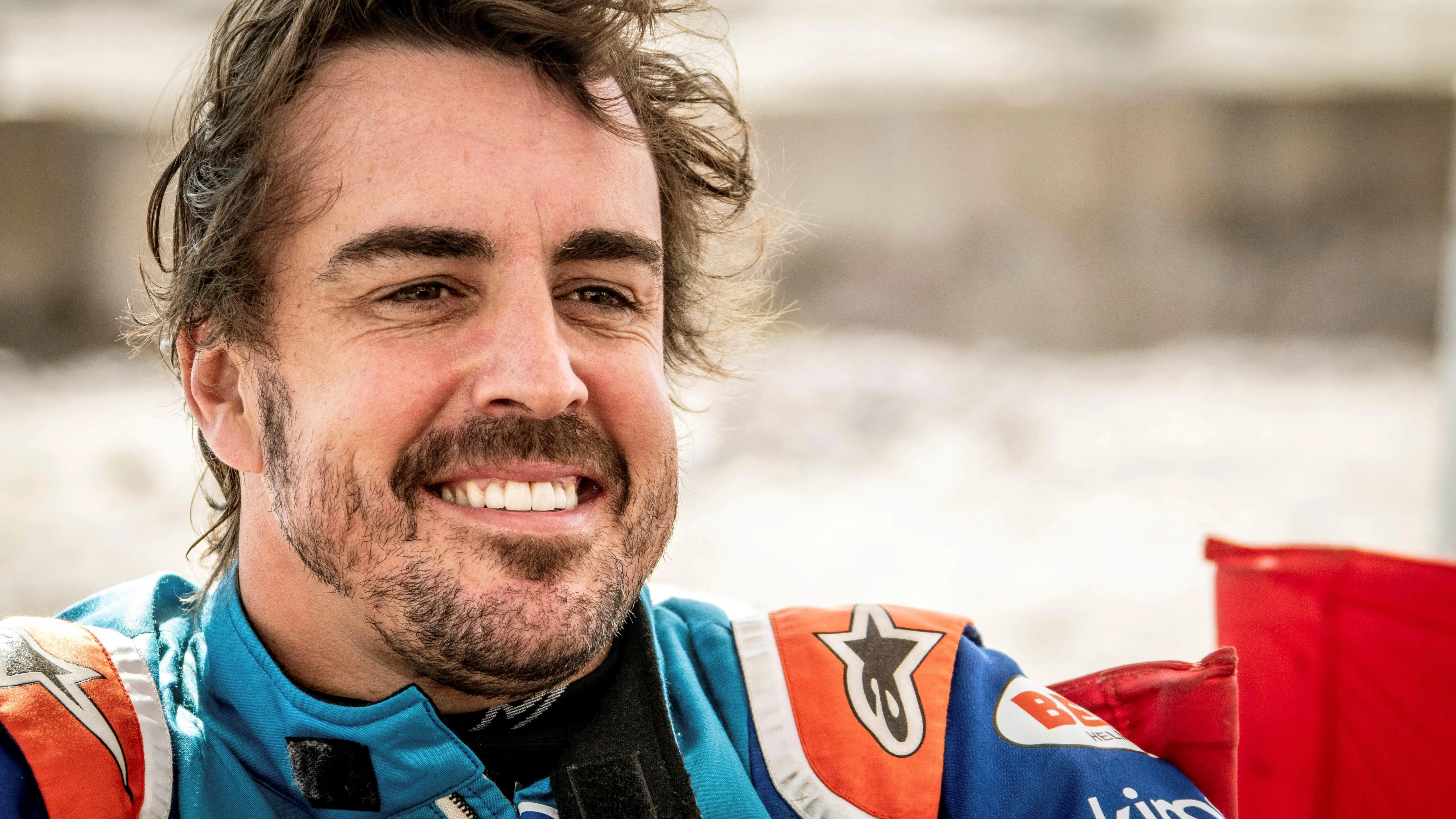 Fernando Alonso, durante los test de Namibia