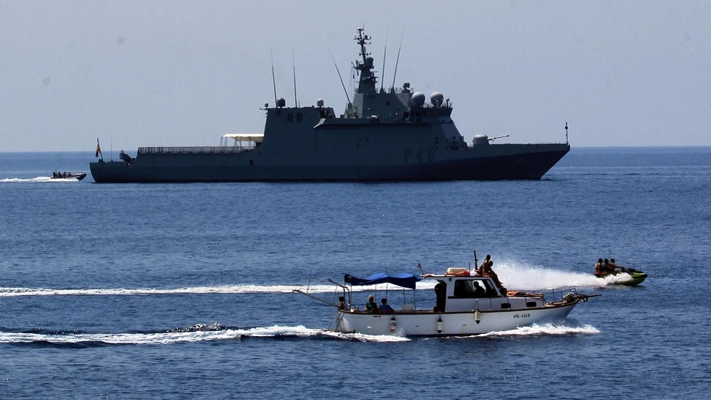 El buque 'Audaz' de la Armada Española.