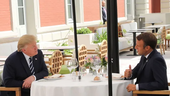 Donald Trump y Macron Donald Trump y Macron