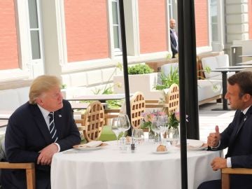 Donald Trump y Macron Donald Trump y Macron