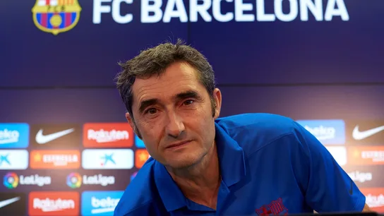 Ernesto Valverde, entrenador del Barcelona Ernesto Valverde, entrenador del Barcelona