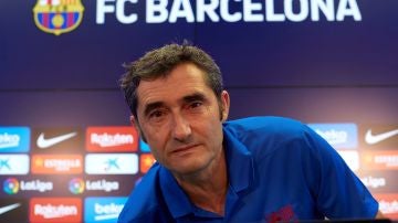 Ernesto Valverde, entrenador del Barcelona