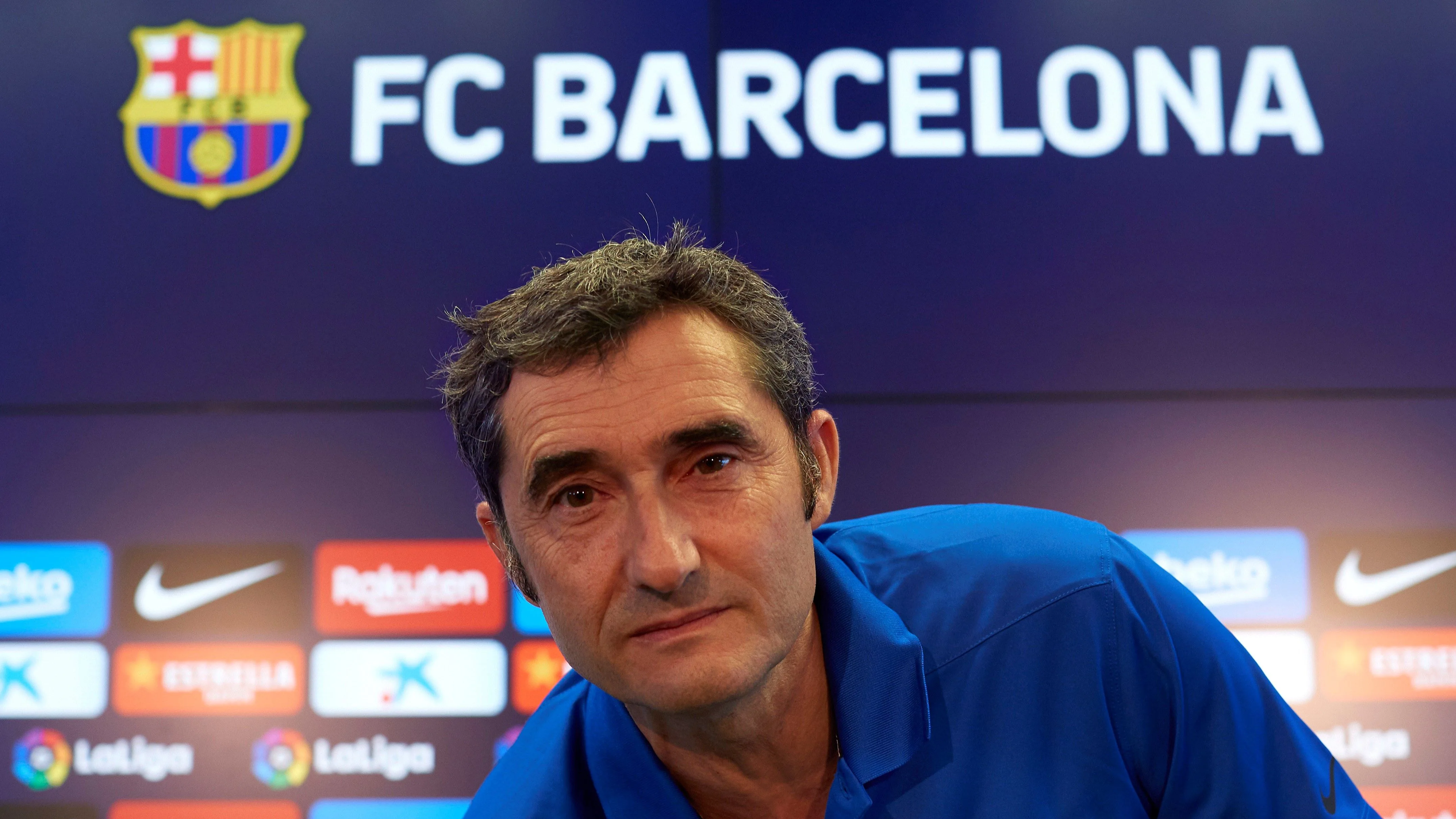 Ernesto Valverde, entrenador del Barcelona