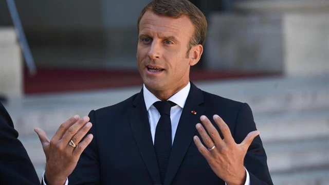 Macron en la cumbre del G7 Macron en la cumbre del G7