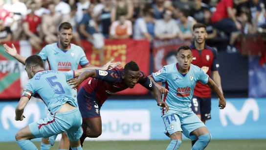 Momento del partido entre Osasuna y Eibar Momento del partido entre Osasuna y Eibar