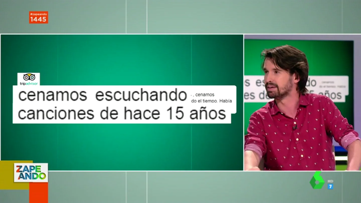 Santi Alverú se estrena como El Defensor del Espectador en Zapeando Santi Alverú se estrena como El Defensor del Espectador en Zapeando: estas son las críticas más virales a los restaurantes