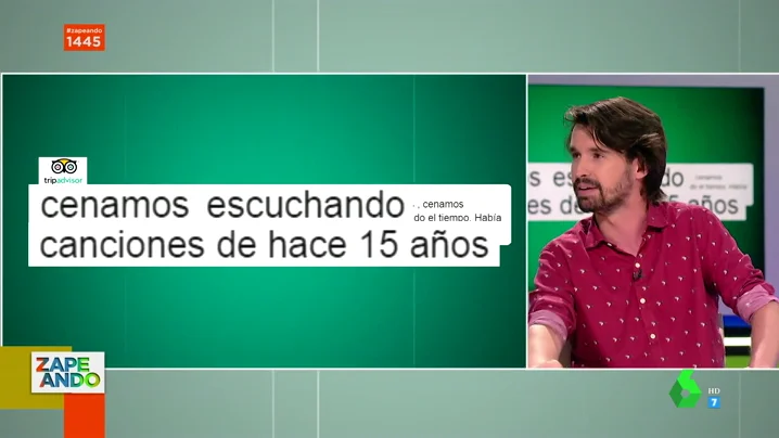 Santi Alverú se estrena como El Defensor del Espectador en Zapeando: estas son las críticas más virales a los restaurantes