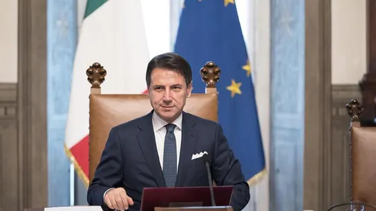 El primer ministro italiano, Giuseppe Conte El primer ministro italiano, Giuseppe Conte
