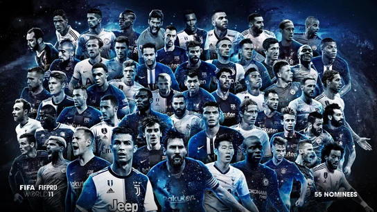 Los 55 nominados al mejor once del mundo Los 55 nominados al mejor once del mundo