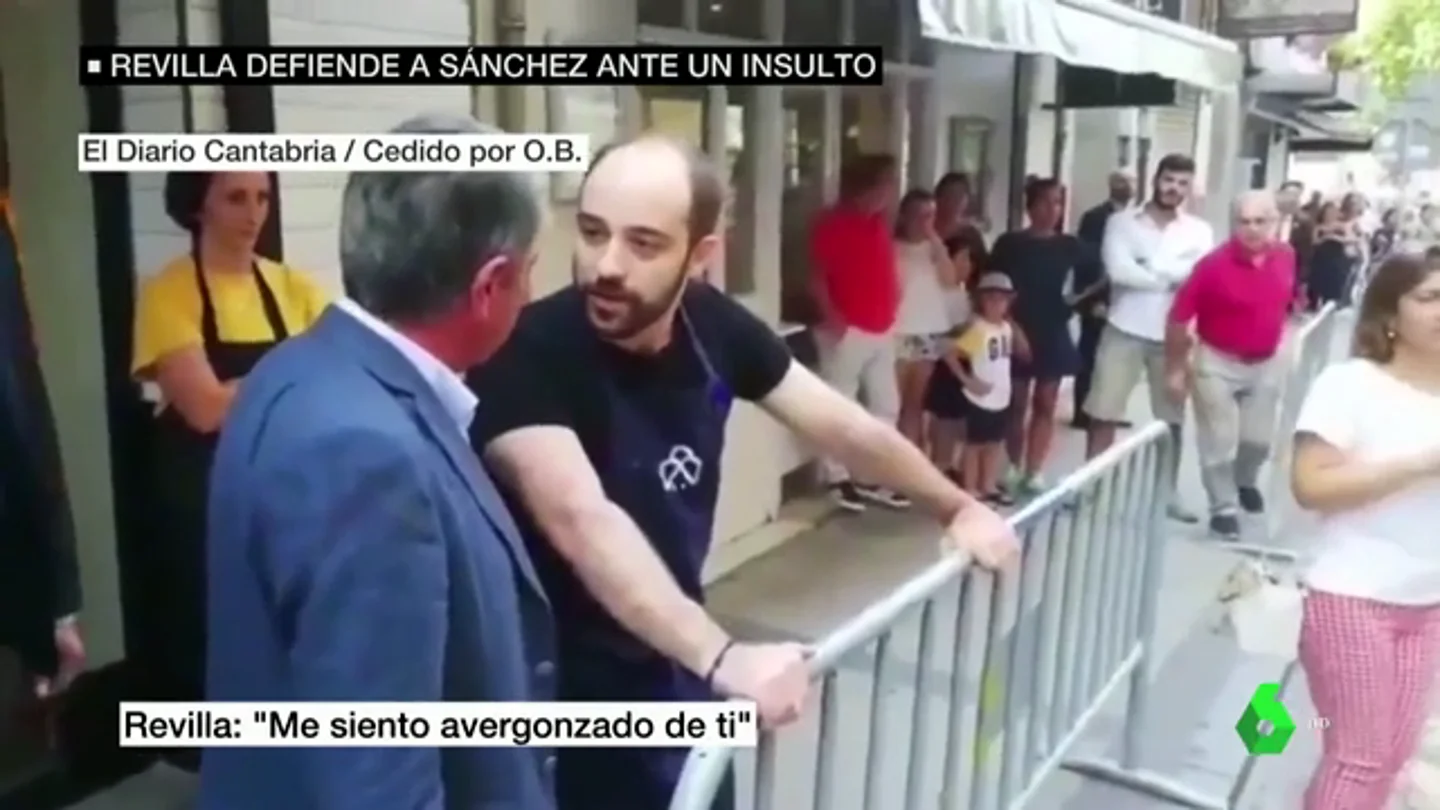 Revilla visita al hombre que llamó "hijo de puta" a Pedro Sánchez: "Está muy arrepentido y ha llorado" Revilla visita al hombre que llamó "hijo de puta" a Pedro Sánchez: "Está muy arrepentido y ha llorado"