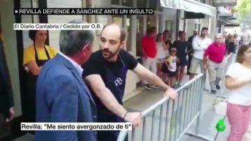 Revilla visita al hombre que llamó "hijo de puta" a Pedro Sánchez: "Está muy arrepentido y ha llorado"