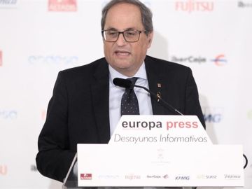 Quim Torra en el desayuno informativo de Europa Press Quim Torra en el desayuno informativo de Europa Press