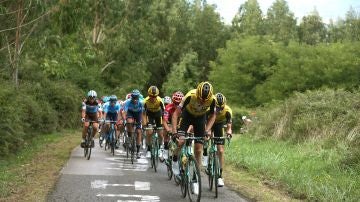 El pelotón de la Vuelta, en la etapa 12