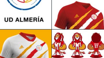Los cambios en el Almería: nuevo escudo, nuevas camisetas...