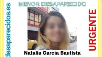 Natalia García Bautista, localizada en buen estado