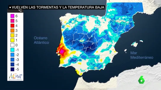 Vuelven las tormentas y baja la temperatura Vuelven las tormentas y baja la temperatura