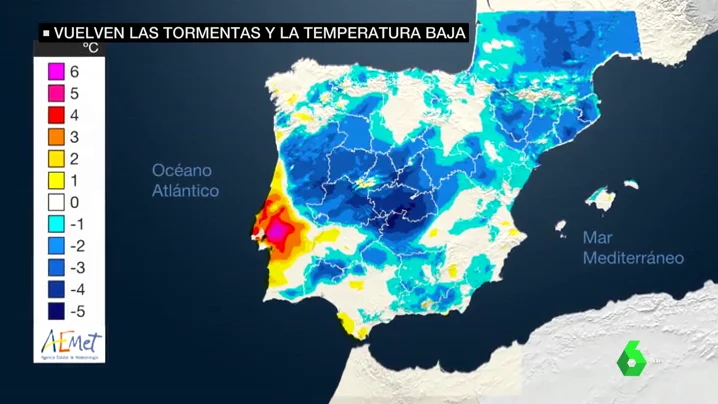 Vuelven las tormentas y baja la temperatura