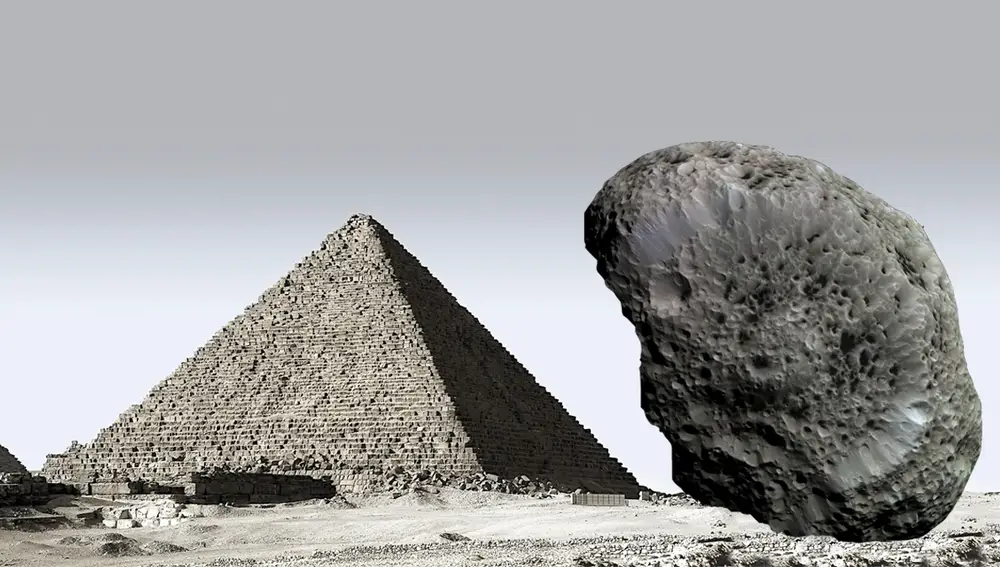 La Pirámide de Giza mide 170 metros de altura, el mismo tamaño que el asteroide Didymos B