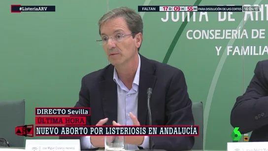 El portavoz sanitario de la Junta alerta de un nuevo aborto por listeriosis en Andalucía El portavoz sanitario de la Junta alerta de un nuevo aborto por listeriosis en Andalucía