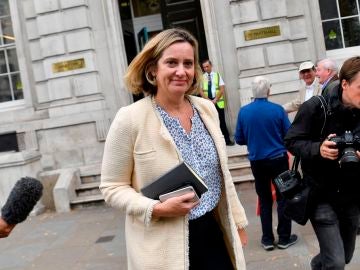 La ministra británica de Trabajo y Pensiones, Amber Rudd La ministra británica de Trabajo y Pensiones, Amber Rudd