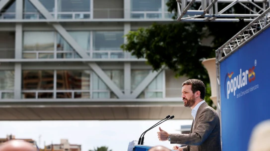 Pablo Casado durante un acto del Partido Popular en Benidorm, Alicante. Pablo Casado durante un acto del Partido Popular en Benidorm, Alicante.