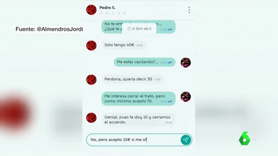 Podemos comparte un vídeo que se mofa de cómo negocia Pedro Sánchez simulando una compra en Wallapop Podemos comparte un vídeo que se mofa de cómo negocia Pedro Sánchez simulando una compra en Wallapop