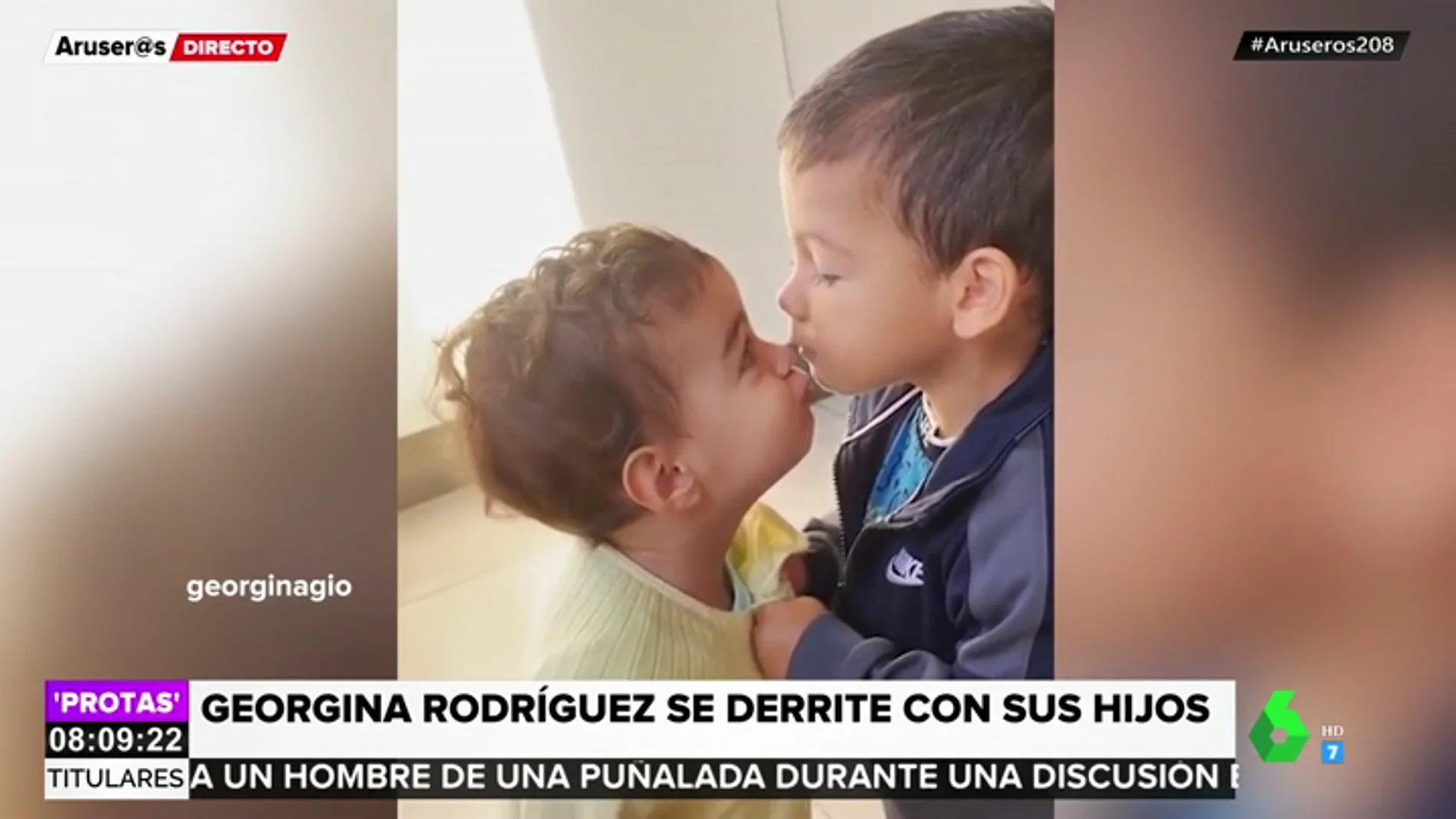Georgina Rodríguez comparte un tierno vídeo de sus hijos