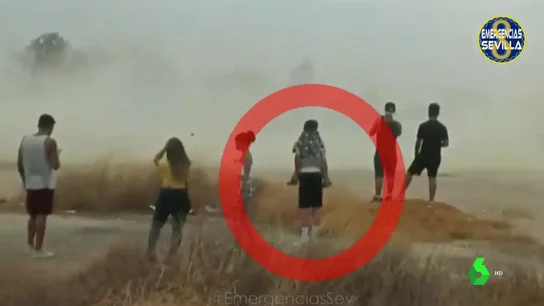 Imágenes de las carreras ilegales en la zona de La Cartuja, Sevilla Imágenes de las carreras ilegales en la zona de La Cartuja, Sevilla