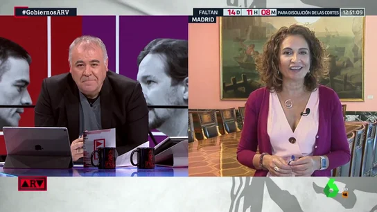 María Jesús Montero: "Invito a Unidas Podemos a que salga del callejón sin salida que es la colación" María Jesús Montero: "Invito a Unidas Podemos a que salga del callejón sin salida que es la colación"
