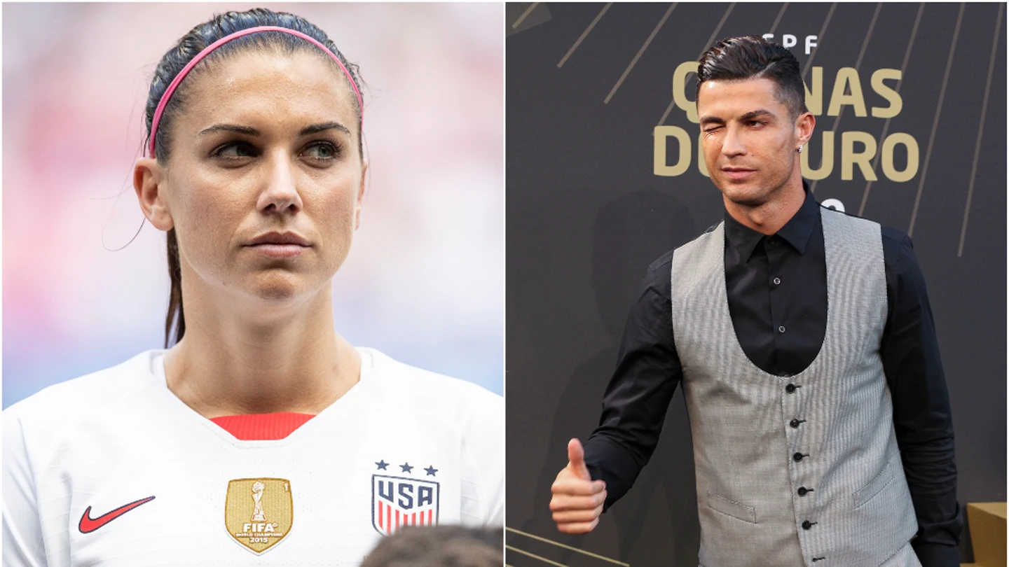Alex Morgan y Cristiano Ronaldo Alex Morgan y Cristiano Ronaldo
