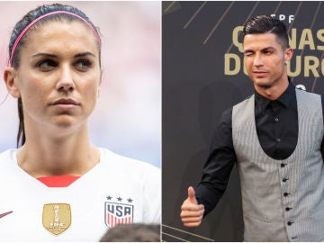 Alex Morgan y Cristiano Ronaldo Alex Morgan y Cristiano Ronaldo