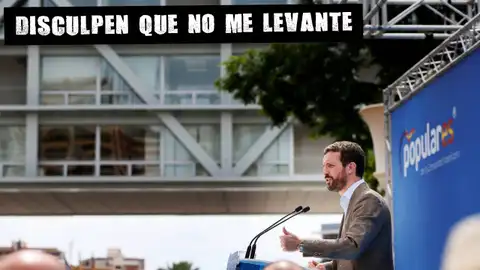 Pablo Casado, en un acto en Benidorm Disculpen que no me levante