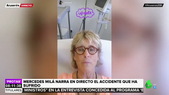 Mercedes Milá cuenta desde el hospital que ha sufrido un accidente Mercedes Milá cuenta desde el hospital que ha sufrido un accidente