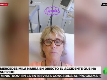 Mercedes Milá cuenta desde el hospital que ha sufrido un accidente Mercedes Milá cuenta desde el hospital que ha sufrido un accidente