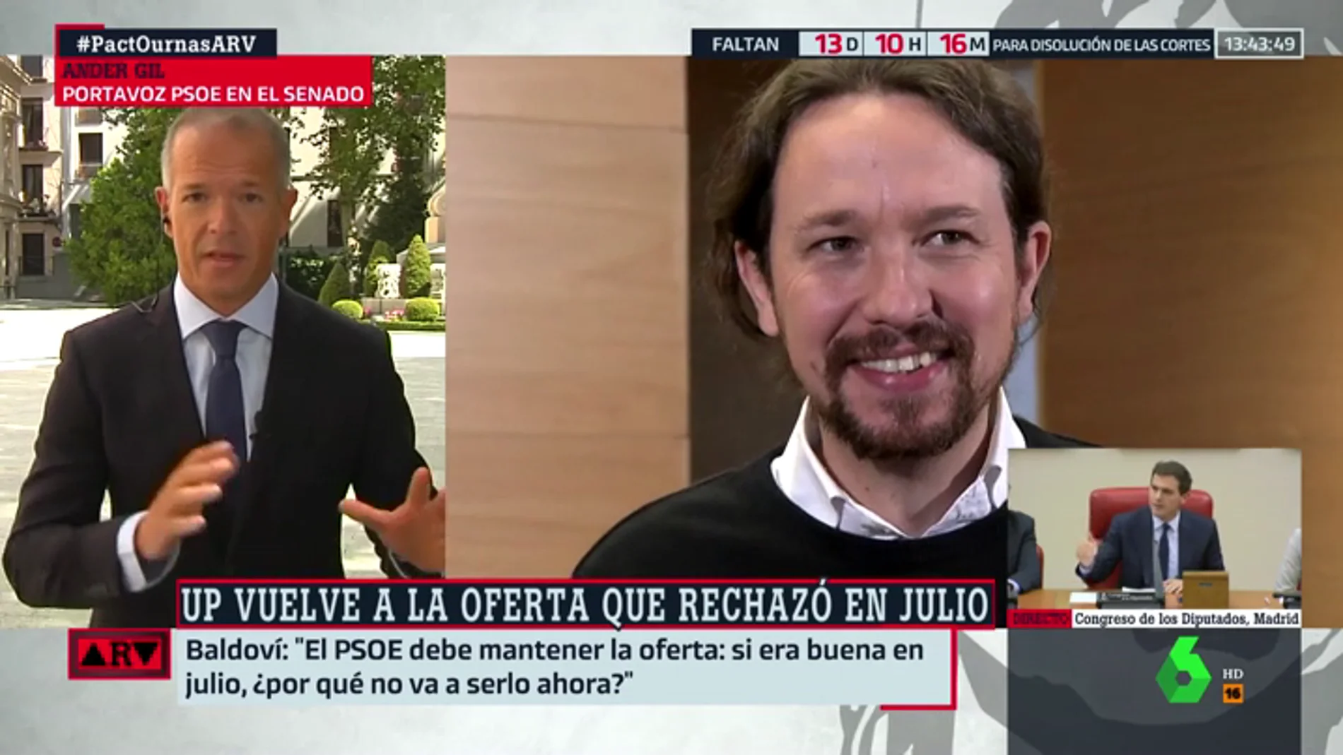 Ander Gil (PSOE): "Fuimos sinceros cuando dijimos que la oferta de julio no se repetiría"