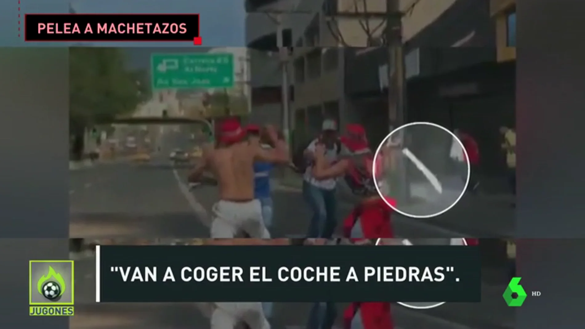 Brutal batalla campal entre los ultras de Medellín y Nacional en la previa del clásico de Medellín