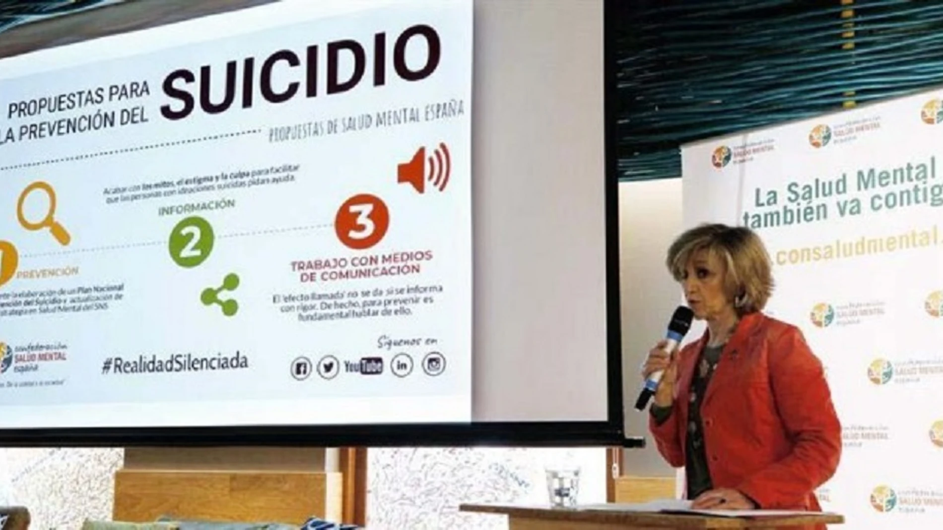 María Luisa Carcedo, ministra de Sanidad, presenta las propuestas para la prevención del suicidio